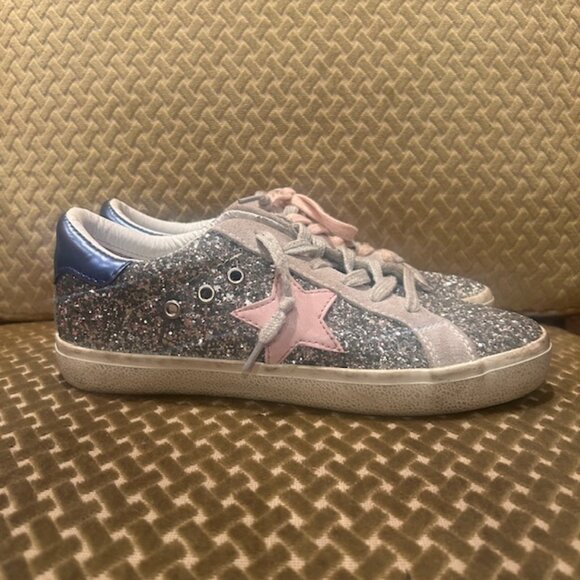 Vintage Havana Silver Glitter Star Sneakers - Picture 15 of 16